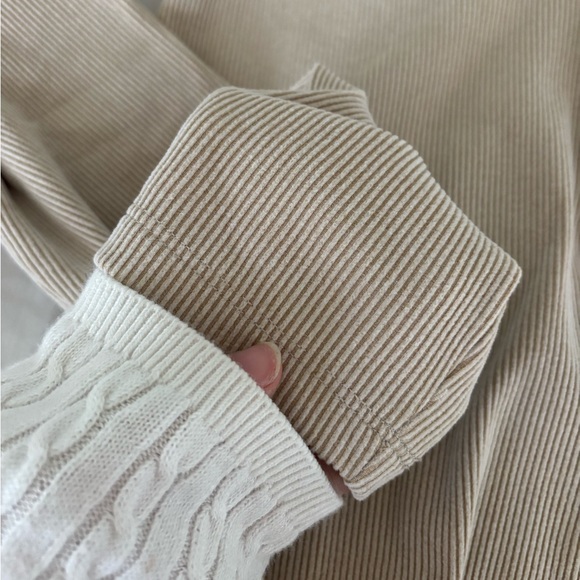 Hollister Beige Ribbed Henley - Picture 3 of 4